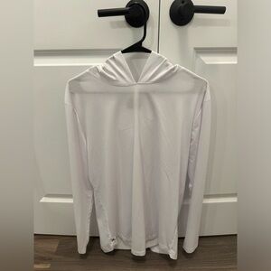 Cuts - AO Long Sleeve Hooded Curve-Hem Tee